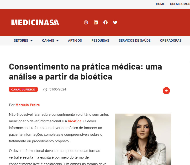 Artigo Consentimento Bioética